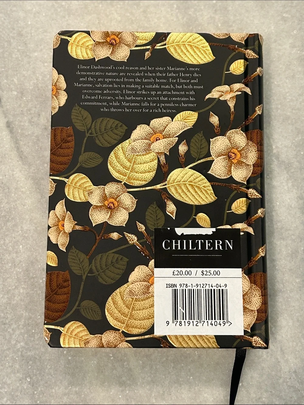 Sense and Sensibility by Jane Austen Chiltern Classic Hardcover Floral Embossed